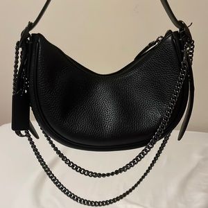 COPY - Black Coach Purse with chain.